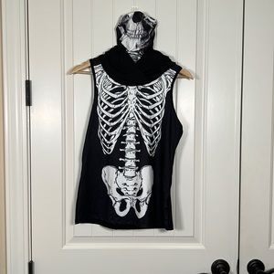 Coastal Rose Women's Sleeveless Skeleton Hoodie